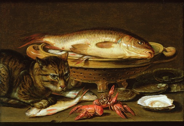 A still life With Seafood And Cat_OSG by One Simple Gallery
